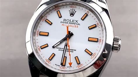 rolex milgauss opinioni|rolex milgauss white dial review.